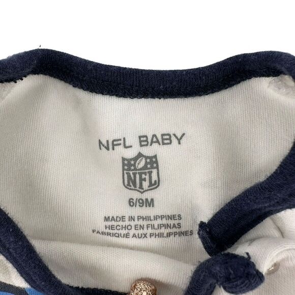 NFL Baby Tennessee Titans One Piece Outfit Baby Boy Size 6-9 M Long Sleeve Space - Picture 5 of 6